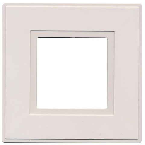 kenable Light Switch Finger Plate Surround White Protector Cover for Single Gang Switches 144x144mm 2 Pack