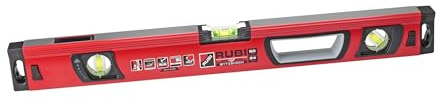 RUBI 76933 Niveau à Bulle Rubilevel Antishock 80 cm, Rouge
