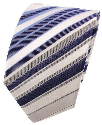 TigerTie Designer Seidenkrawatte in gestreift