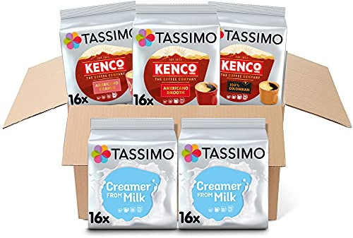 Tassimo Kenco Americano & Milk Creamer Variety Pack