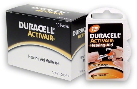 Duracell Activair Hörgerätebatterien Größe 13 , 40 Stück