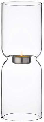 Iittala Teelichthalter, Glas, Transparent, H 25 cm, Ø 9 cm