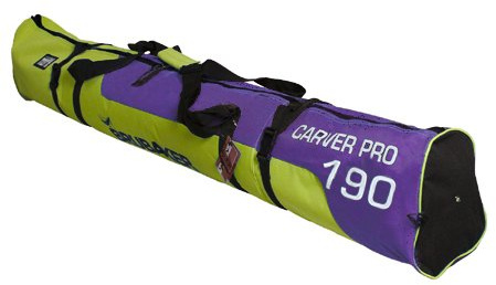 BRUBAKER Carver PRO 2.0 Skidväska, 190 cm, gul/lila