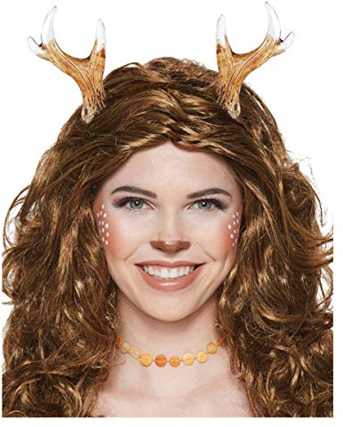 Horror-Shop REH Geweih Haarreif als mega Hingucker für Karneval, Cosplay Party & Junggesellinnenabschied