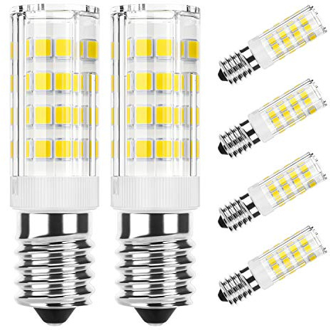 DiCUNO E14 LED Kaltweiß 6000K, 3W ersetzt 40W Dunstabzug Lampe, 6er Pack | E14 LED Lampe 410lm, CRI 85, 360° Abstrahlwinkel, nicht dimmbar, für Dunstabzug, Kühlschrank, Wandlampen