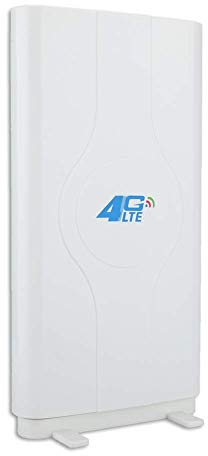 ASHATA 4G LTE Antenne, 4G Hochleistung LTE Antenne 88dBi High Gain Netzwerk Ethernet Verstärker Antenne,TS9/SMA/CRC9 4G LTE Richtantenne Signalverstärker Antenne Weiß(TS9)