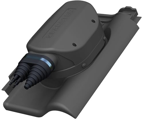 Wasserdichter PV Solardurchgang für Röben - Monza Plus – RAL 7016 Anthrazit | Dachziegel, Solar Dachdurchführung, Photovoltaik-Dachdurchgang, wasserdicht, EPDM-Dichtung, 360° drehbar