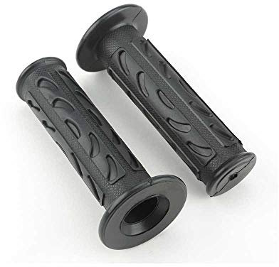 UM Poignées Moto/Scooter Confortables et Douces, Compatibles Guidons 22 mm, Installation Facile Accessoire Indispensable, Noir
