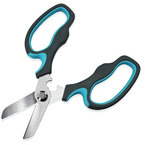 HODAGES Adjustable Garden Shears Garden Shears Rose Shears Pruning Shears Bypass Sharpeners Quick Cut Garden Tools Cultivation Bonsai Flora Multifunctional Garden Shears (Blue 15cm)