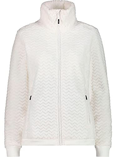 CMP Giacca In Pile Highloft da Donna, Bianco (B.Co Gesso), 42