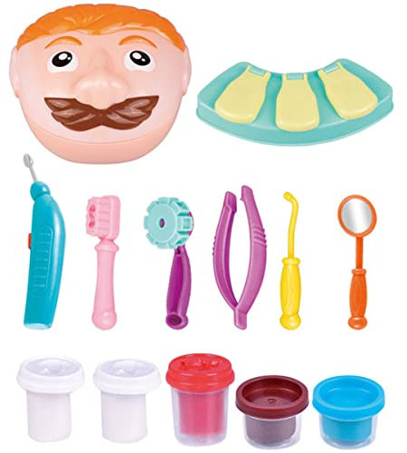ULTECHNOVO 1 Satz Plastilin für Simulation Geschenk Extraktion Bohrer Form Spielzeug Zahn Geburtstag Werkzeug Pädagogische Arzt Kit Zahnarzt Kinder Werkzeuge Spielzeug Modell Ton