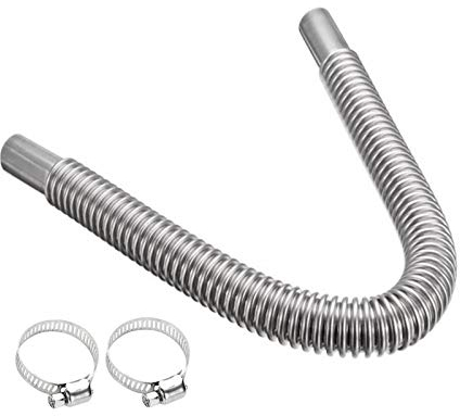 ceasnitis 25mm Abgasschlauch für Stromerzeuger, Auto Heizung Edelstahl Abgasrohr, Abgasrohr Standheizung Heizung, 100cm/150cm/200cm/250cm/300cm