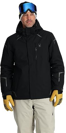 Spyder Herren Standard Kupfer Isolierte Skijacke, Schwarz