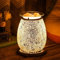 Makmioo Brûleur de Cire électrique, Parfum d'intérieur, brûleur à Huile, Chauffe-Cire, Lampe à Huile de veilleuse pour la décoration de la Maison (Mosaïque d’Argent)