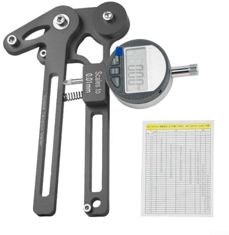 Misuratore di tensione per raggi della bicicletta, misuratore di tensione digitale per raggi di bicicletta 26-29, strumento di misurazione elettronico, edizione elettronica (orologio elettronico nero)