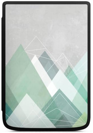 DeinDesign Coque pour liseuse Compatible avec Vivlio Touch HD Plus Etui pour liseuse Protection pour liseuse Abstrait Triangles Montagne