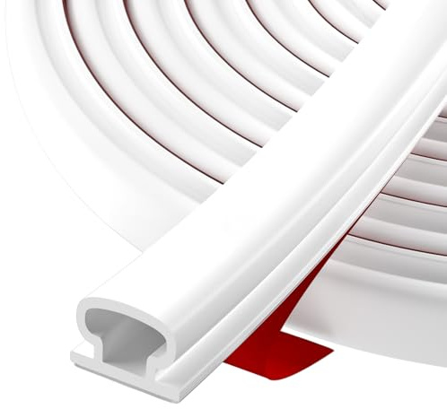 Selbstklebende Türdichtung Gummidichtung für Fenster & Türen – Zugluftstopper, Lärmschutz, Energieeffizienz, Wetterfest, Perfekt für Wohnung, Haus, Büro, Innenräume by Hzetuu