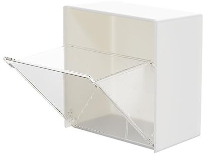 MOUMOUTEN Caja De Almacenamiento De Concha Montada En La Pared, Organizador Práctico Y Práctico para Almohadillas De Bastoncillos De Algodón Y Más