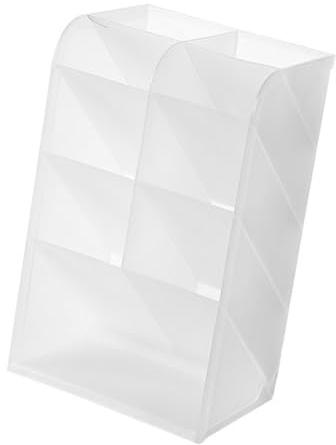 Organisateurs de Crayons de Bureau, Porte-stylo incliné Transparent et élégant de Grande capacité pour le Bureau, Boîte de Rangement pour Pinceaux de Maquillage pour la Papeterie
