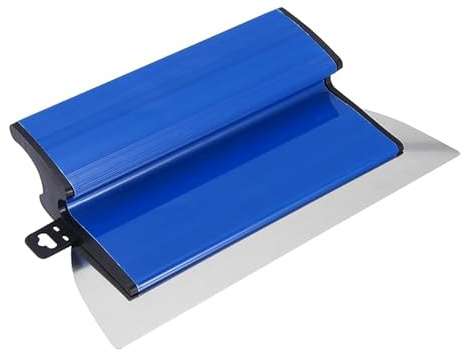 VZU 25cm Drywall Skimming Blade,Skimming Tool, High Grade Smoothing Spatula, Speed Skimming Spatula, Speed Skim Wall Plastering Tools for Drywall, Plasterboard, and More (Blue)
