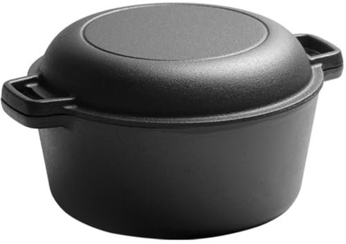 Stock Pot Baking Bread pan Frying and stewing Two-in-one Double-Ear Multi-Function Pot deepened cast Iron Pot Pot for Soup