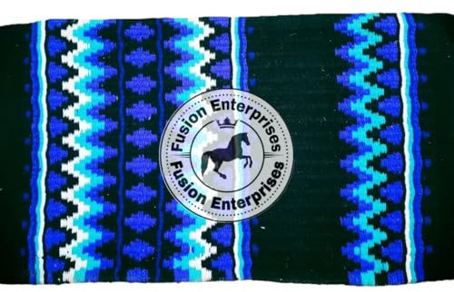 EQUIEMPRESS Sattelunterlage Western Ranch/Westernsatteldecke aus Neuseelandwolle, Top Wool Pad Sensor Flex (Anpassung möglich) A-89 (32 x 32)