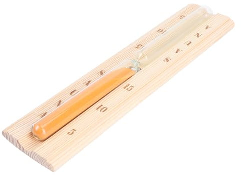 OKUMEYR Wooden Hourglass Timer for Sauna Dry Steam Clock Accurate Timer Natural Material