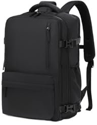 MUNTEA Kabinentasche Laptoptasche, Reiserucksack for Damen, großes Fassungsvermögen, Handgepäck-Rucksack, Herren-Kabinenrucksack FüR Reisen(Black)