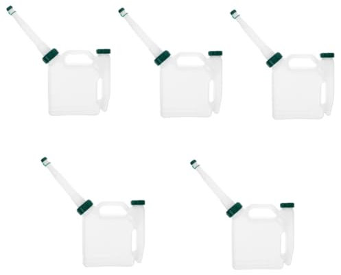 POPETPOP 5pcs Mixing Bottle for Oil and Gas Plastic Mix Tank for Stroke Engine Oil Easy to Use Petroleum Mixing Bottle