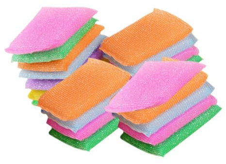 NAMOARLY 20piezas Estropajos para Fregar Platos Esponja De Limpieza Duradera y Antirrayaduras