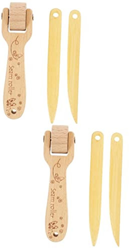 TEHAUX 2sätze Nahtroller Für Quilting Und Tapeten Holzgriff Druckeffizient Vielseitig Einsetzbar Für Nahtbearbeitung Und Dekoration Teiliges Mit Roller Und Druckstiften