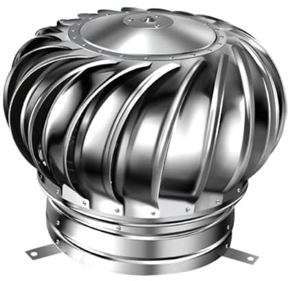 Gadpiparty Dachlüftungsabdeckung Schornsteinkappe Windkappe Entlüftungsrohrkappe Kaminkappe Regenfestes Design Geräuschloser Betrieb Einfache Installation