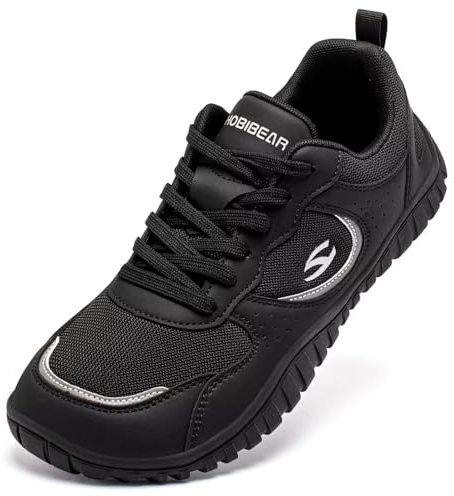 HOBIBEAR Zapatos Barefoot para Mujeres Caja de Dedos Ancha Zapatillas para Correr en Senderos Suela Cero Drop Minimalistas para Gimnasio al Aire Libre Casual 41