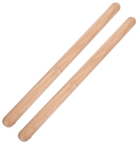 SUPVOX Palillos de Música Rítmica para Instrumento de Percusión, Baquetas de Madera Sintética Color Caqui, Alta Resistencia y Respuesta para Niños y Adolescentes