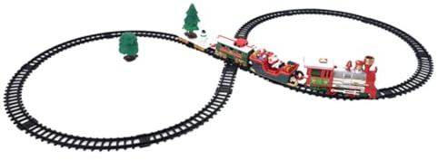 GARIOUANS Spielzeug-weihnachtseisenbahn Schienen Batteriebetrieben Kleine Kindereisenbahn für Weihnachtsdeko und Geschenkidee