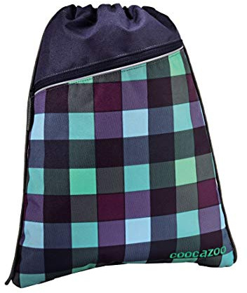 Coocazoo Pocket Rocket Sporttasche, Grün, Violett, Turnbeutel, anthrazit, Tragbar