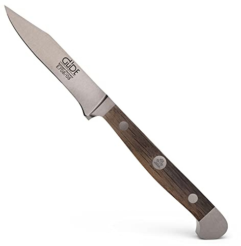 GÜDE Solingen - Gemüsemesser geschmiedet, 8 cm, Fasseichenholz, ALPHA FASSEICHE, Doppelkropf, Handmade Germany