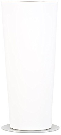 Pot lumineux avec pistra inoxydable pour fixation, pot en résine éclairé, vases lumineux, jardin