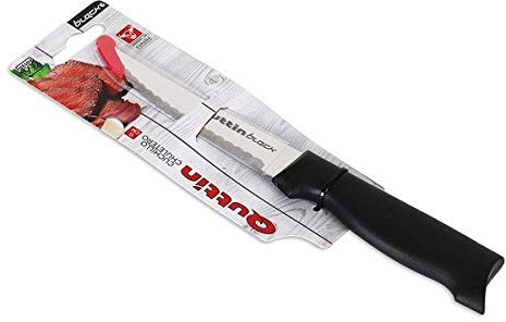 Quttin 50339 Cuchillo Carne Francés Sierra 11 cm, Negro