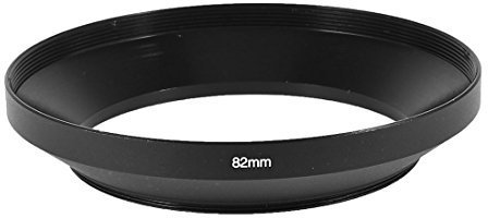 N/A - Paraluce in alluminio nero, 82 mm, con vite grande per fotocamera