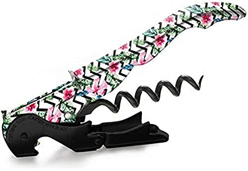 Pulltap's Genuine Korkenzieher, Blumenmotiv, Schwarz