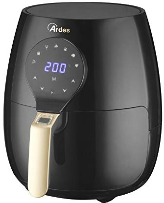 Friggitrice ad aria digitale Ardes 1450 W, con cestello 5 litri Nero