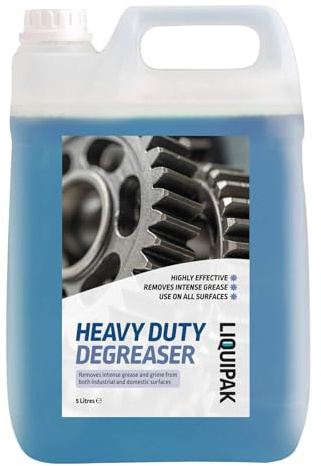 Liquipak Heavy Duty Degreaser & Cleaner 5L – Professional multipurpose degreaser removes grease & grime, ideal for floors, walls, machinery, kitchens & industrial equipment.