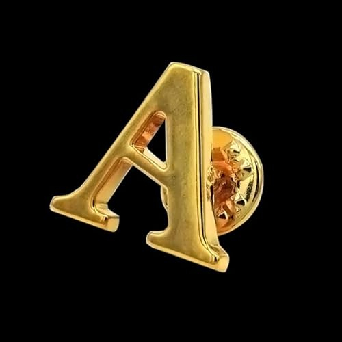 VITAU Klassischer Goldener Buchstabe, vergoldet, Brosche, Männer, Anstecknadel, Frauen, Hut, Schal, Rucksack, Abzeichen, Schmuck