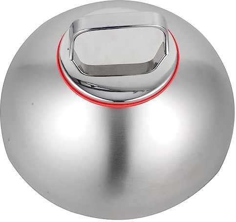 Garneck Plat INOX avec Couvercle Hermétique Dôme pour Service Alimentaire Cloche de Protection pour Assiette