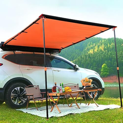 Toldo para Coche, Toldo Camper, Toldo Lateral para Camión, Toldo Furgoneta, Tienda de Campaña para Coche, Resistente Al Viento, Protección Solar Y Resistente Al Agua, para Coches, SUV(2.5x2.5m/98.4x98
