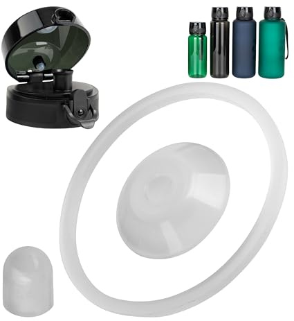 Ersatz Dichtringe Set, 1 Set, kompatibel mit 720°DGREE uberBottle, Super Sparrow, uvm., für Trinkflaschen ab 650 ml Füllvolumen, Silikondichtungen für Wasserflasche Schraubverschluss und Kappe