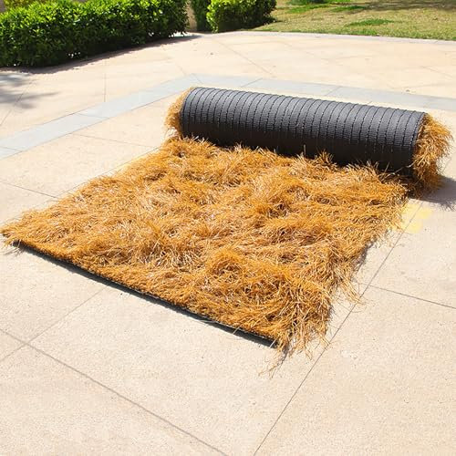Cubierta de techo de paja sintética de estilo mexicano para bar, cabaña, patio, valla, decoración de fiestas, rollos de paja de palma artificial, hierba ciega de pato, fardos de paja de heno falso,