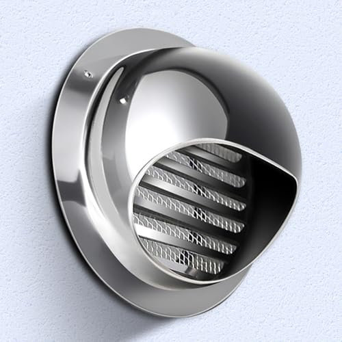 Lüftungsgitter Edelstahl Round Abluftgitter Ø50mm ~300mm Belüftungsgitter In 304 Edelstahl Zulufthaube, Vogelschutzgitter, Mausschutzgitter Belüftung Und Entlüftung(Ø 200mm)