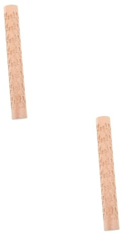 VILLCASE 2st Prägestab Aus Ton Bausatz Tonperlen Lufttrockener Lehm Für Erwachsene Tonwalzenmaschine Walzen Für Das Handwerk Lehmbarren Prägung Planke Tonmatte Rollen Zum Backen Formen Holz